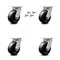 Service Caster 5 Inch Kingpinless Phenolic Wheel Swivel Caster Set with Swivel Lock SCC SCC-KP30S520-PHR-BSL-4 - alternate 1